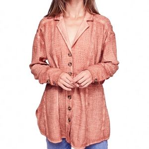 NEW! FREE PEOPLE Button Down Shirt